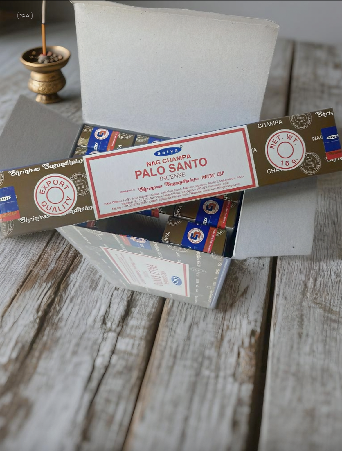 INCIENSO NSATYA NAG CHAMPA PALO SANTO