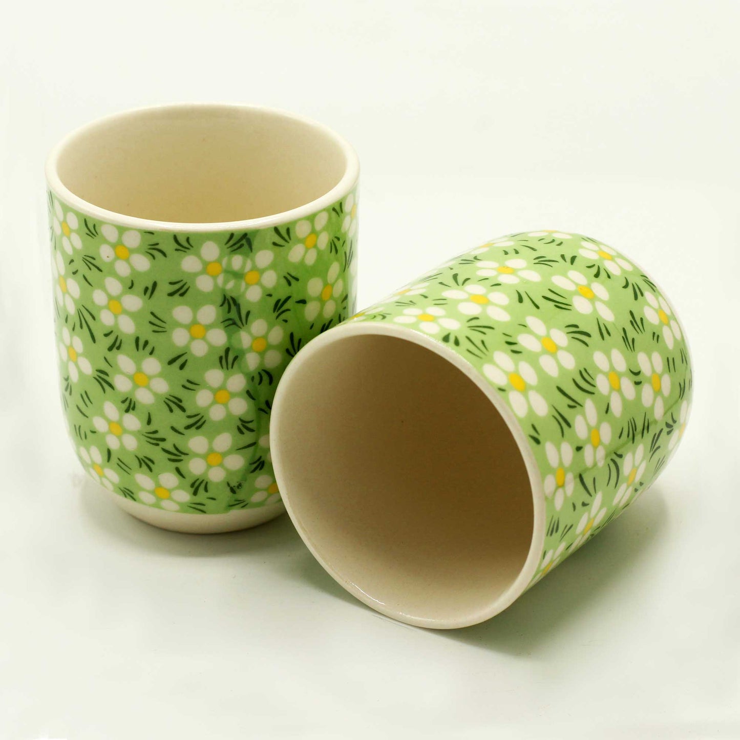 6x Tazas de te - Verde Margarita